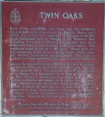 Twin Oaks Marker image. Click for full size.