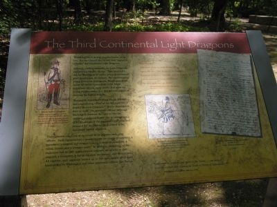 The Third Continental Light Dragoons Marker. Click for full size. The Third Continental Light Dragoons Marker image. Click for full size.