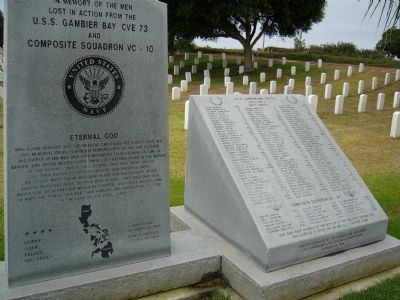 The Gambier Bay/VC-10 Memorial. Click for full size. The Gambier Bay/VC-10 Memorial image. Click for full size.
