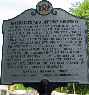 Interstate and Defense Highways Marker image. Click for full size.