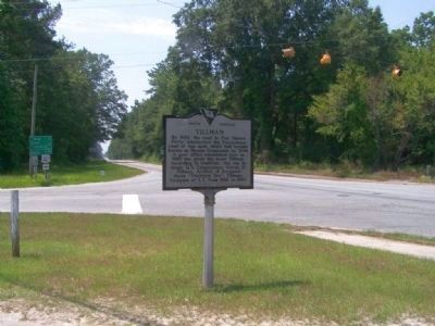 Tillman Marker at the intersection of U.S. Route 321 and South Carolina State Route 336 image. Click for full size.