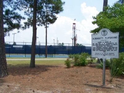 Albergotti Playground Marker and Tennis Courts image. Click for full size.