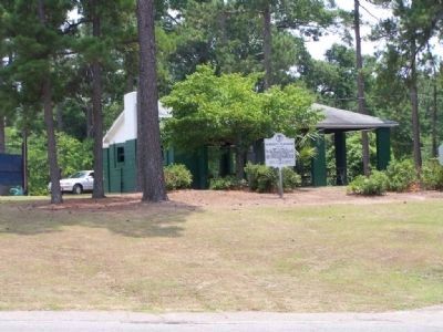 Albergotti Playground Marker and Picnic shelter image. Click for full size.
