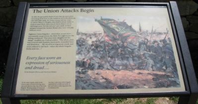 The Union Attacks Begin Marker. Click for full size. The Union Attacks Begin Marker image. Click for full size.