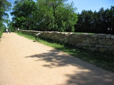 The Union Attacks Begin Marker along the Sunken Road. Click for full size. The Union Attacks Begin Marker along the Sunken Road image. Click for full size.