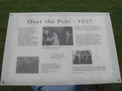 "Over the Pole" marker originally located here image. Click for full size.