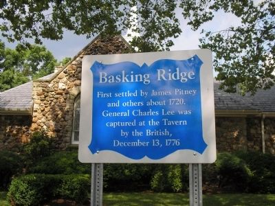 Basking Ridge Marker. Click for full size. Basking Ridge Marker image. Click for full size.
