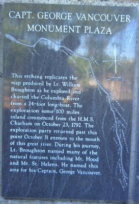 Captain George Vancouver Monument Plaza Marker </b>[Panel 2] image. Click for full size.