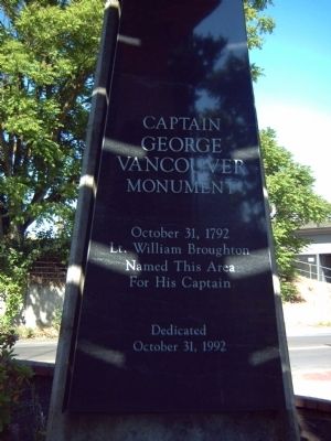 Captain George Vancouver Monument Marker image. Click for full size.