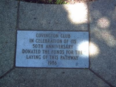 Pathway Marker near Officers Row Marker. Click for full size. Pathway Marker near Officers Row Marker image. Click for full size.
