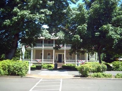The Grant House and Officers Row Marker. Click for full size. The Grant House and Officers Row Marker image. Click for full size.