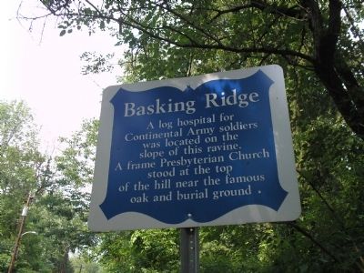 Basking Ridge Marker image. Click for full size.