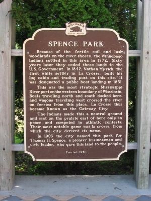 Spence Park Marker. Click for full size. Spence Park Marker image. Click for full size.