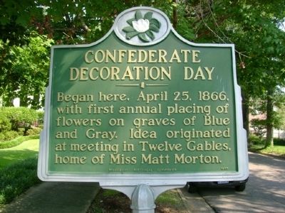 Confederate Decoration Day Historical Marker