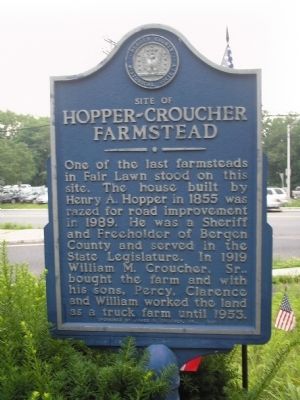 Site of Hopper-Croucher Homestead Marker image. Click for full size.