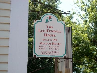 Lee-Fendall House Museum. Click for full size. Lee-Fendall House Museum image. Click for full size.