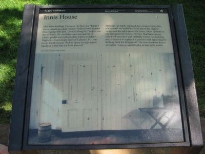 Innis House Marker. Click for full size. Innis House Marker image. Click for full size.