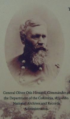 Picture from the marker of General O. O. Howard image. Click for full size.