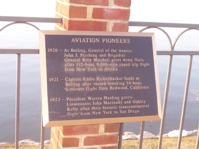 Bolling Air Force Base Marker - Panel 3 image. Click for full size.