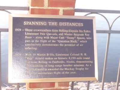 Bolling Air Force Base Marker - Panel 6 image. Click for full size.