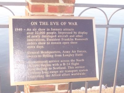 Bolling Air Force Base Marker - Panel 7 image. Click for full size.
