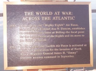 Bolling Air Force Base Marker - Panel 9 image. Click for full size.