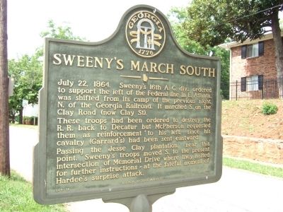 Sweeny's March South Marker image. Click for full size.