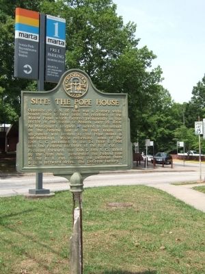 Site: The Pope House Marker. Click for full size. Site: The Pope House Marker image. Click for full size.