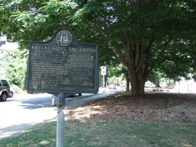 Sweeny's Division Encamped Marker. Click for full size. Sweeny's Division Encamped Marker image. Click for full size.