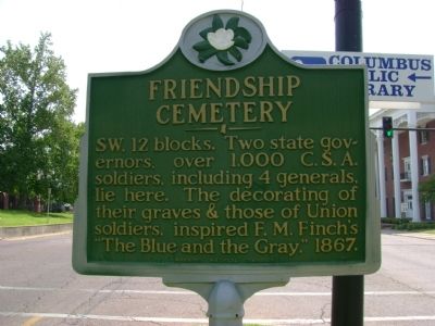 Friendship Cemetery Marker image. Click for full size.