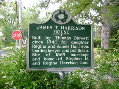 James T. Harrison Home Marker image. Click for full size.
