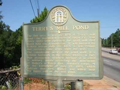 Terry's Mill Pond Marker image. Click for full size.
