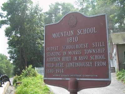 Mountain School Marker. Click for full size. Mountain School Marker image. Click for full size.