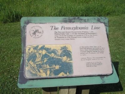 The Pennsylvania Line Marker image. Click for full size.