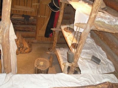 Interior of Soldier Hut image. Click for full size.