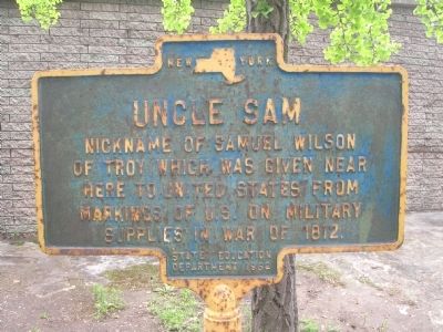 Uncle Sam Marker - Troy, New York image. Click for full size.