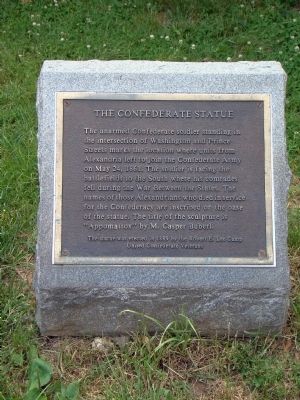 The Confederate Statue Marker image. Click for full size.