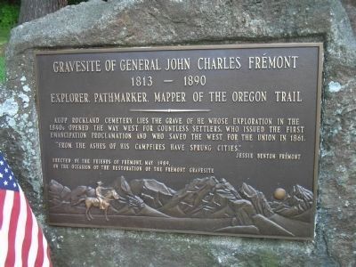 Gravesite of General John Charles Frmont Marker image. Click for full size.