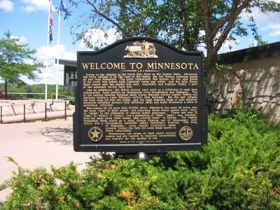 Welcome to Minnesota Marker image. Click for full size.
