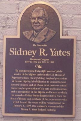 Representative Sidney R. Yates image. Click for full size.