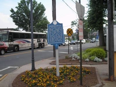 Marker on Kinderkamack Road. Click for full size. Marker on Kinderkamack Road image. Click for full size.