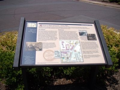 A Tribute to Black Americans – Early 1900’s Marker. Click for full size. A Tribute to Black Americans – Early 1900’s Marker image. Click for full size.