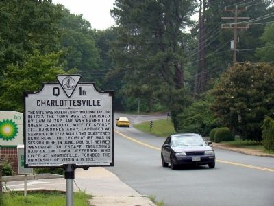 Charlottesville Marker. Click for full size. Charlottesville Marker image. Click for full size.