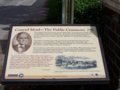 Conrad Moul - The Public Commons Marker. Click for full size. Conrad Moul - The Public Commons Marker image. Click for full size.