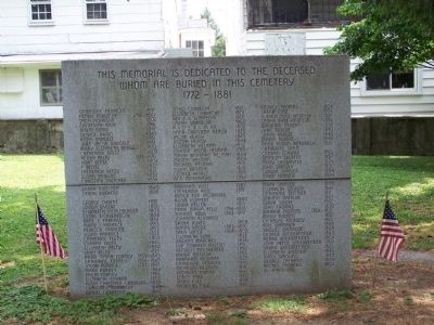 Memorial in Cemetery. Click for full size. Memorial in Cemetery image. Click for full size.