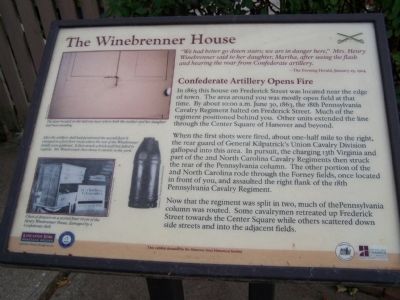 The Winebrenner House Marker image. Click for full size.