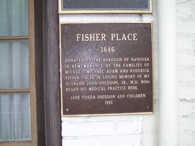 Fisher Place Marker. Click for full size. Fisher Place Marker image. Click for full size.