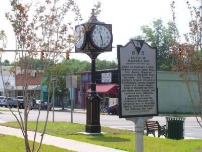 Battle of Blackville Marker looking east on Rail Rd Ave.. Click for full size. Battle of Blackville Marker looking east on Rail Rd Ave. image. Click for full size.