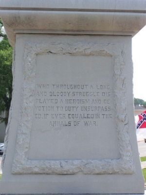 Barnwell Confederate Monument West face image. Click for full size.