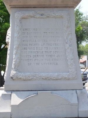 Barnwell Confederate Monument North Face image. Click for full size.